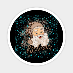 Sparkle Winter Santa Magnet